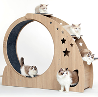 Roue d'exercice pour chat, grandes roues pour chat de 41.3 "de haut pour chats d'intérieur, roue de course pour tapis de course pour chat pour chats d'intérieur avec roue silencieuse