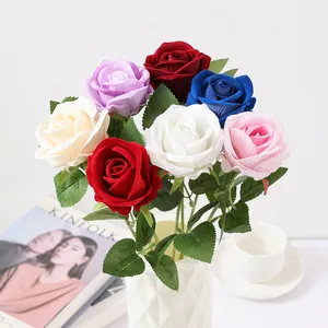 Table Centerpiece Artificial Flowers Wedding Arch Ball Rose Bunch Of Artificial Flowers A Single Pearl Simulation Flower