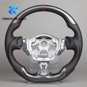 พวงมาลัยรถยนต์อัลคันทาร่าคาร์บอนไฟเบอร์ฟอร์จ สำหรับนิสสัน 370z 350z นิสโม แม็กซิมา จู๊ค พร้อมแป้นเปลี่ยนเกียร์ อินฟินิตี้ G37 QX70 Q60 - Product Image 6