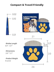 Pettine e Spazzole in Plastica Personalizzabili con Logo per Animali Domestici, con Pettine Antipulci per Dettagli del Viso, per Cani e Gatti, Rimuove Pulci, <span class=keywords><strong>Zecche</strong></span>, Forfora e Nodi - Product Image 5