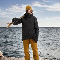 Para LAYENNE, chaquetas de lluvia de lona ligeras para hombre, cortavientos con capucha de Color sólido impermeable de talla grande para deportes al aire libre