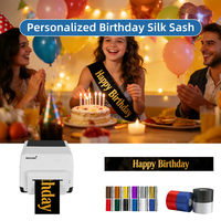 Imprimante à ruban large MASUNG MS-1730DC pour rubans personnalisés en soie pour anniversaires, mariages, funérailles, remises de diplômes, inaugurations, festivals de musique