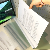 Juego de carpetas de documentos con abrazaderas de papel degradado bonitas clásicas, 5 uds./A4, papelería personalizable para oficina y escuela, Material PP duradero