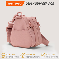 Sac bandoulière extensible personnalisé OEM ODM, mini pochette de voyage, sac à bandoulière pliable avec logo personnalisé, unisexe, pour la vente en gros