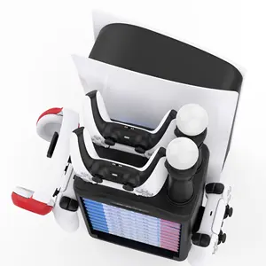 ตู้โชว์เกมคอนโซลตู้เก็บของเครื่องควบคุมพัดลมเย็นที่ชาร์จ <span class=keywords><strong>PSVR</strong></span> แท่นชาร์จอุปกรณ์เล่น Juegos สำหรับ PS5 - Product Image 1