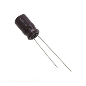 Distribuidor Autorizado UPJ2A4R7MED1TD Condensador Radial de Aluminio de 4.7 uF, 20%, 100V, Montaje a través de Orificio - Product Image 1