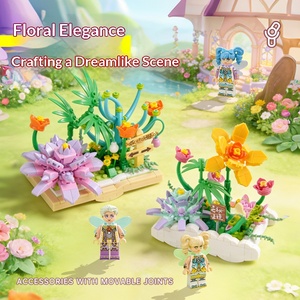 Popular Kit de Bloques de Construcción de Ladrillos Pequeños con Diseño de Ramo de Girasoles, Juguete Creativo de Ensamblaje para Niños, Decoración de Escritorio, Regalo Conmemorativo - Product Image 3