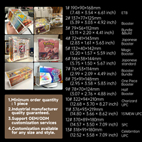 Boîte de rangement magnétique transparente résistante aux UV en acrylique ETB en gros pour collectionneur de cartes TCG