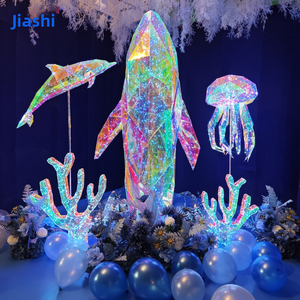 Decoración Luminosa con Temática Oceánica de Verano para Escaparates de Centros Comerciales, Festivales, Adornos de Sirena, <span class=keywords><strong>Delfines</strong></span>, Accesorios para Bodas - Product Image 3