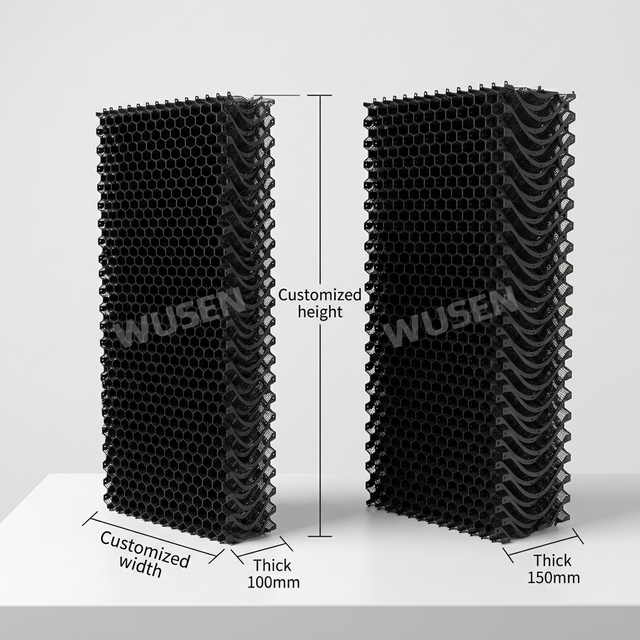 15cm/10cm Thick PP Honeycomb Evaporative Cooling Pad