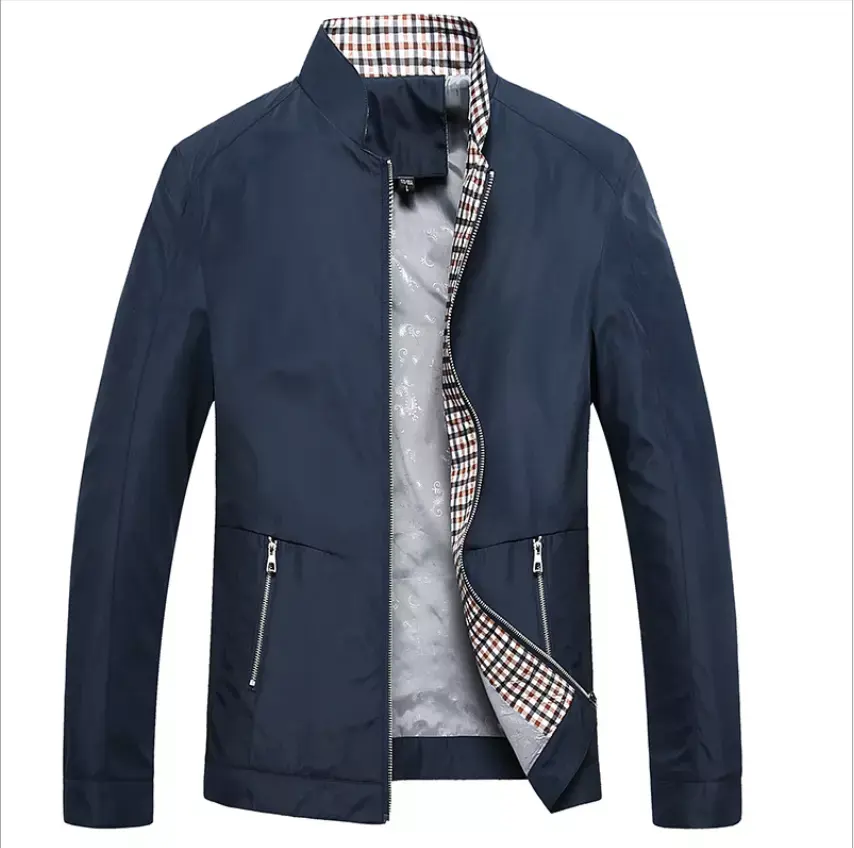 Men Autumn Jackets And Coats Jaqueta Masculina Male Causal Fashion Slim Fitted Large Size Zipper Jackets Hombre