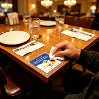 Étiquette numérique NFC NTAG213 en acrylique de 12 cm, 13,56 MHz, étanche, enregistrable et modifiable, pour menu numérique, panneau de table ou carte de menu pour restaurant