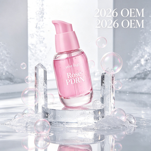 Sérum PDRN à la rose, végétalien, à base de polydesoxyribonucléotides, ADN de sodium, apaisant et réparateur pour peaux sensibles, essence faciale, OEM, marque privée - Product Image 1