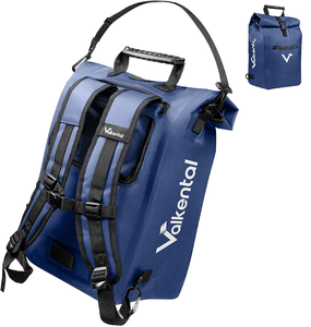 Sacoche de vélo 3 en 1 imperméable 25L pour enfants avec sangle réglable et design tendance en PVC - Product Image 1