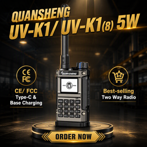 Radio Walkie Talkie QUANSHENG UV-K1(8) de 5W de Potencia, Ligero y Económico, con Función de Medidor de Frecuencia y Programación Tipo-C - Product Image 2