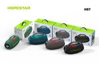 Enceinte portable Bluetooth Hopestar H87 70W avec lumière rythmique RGB, basses profondes, radiateur passif et sangle de transport pour fêtes et camping