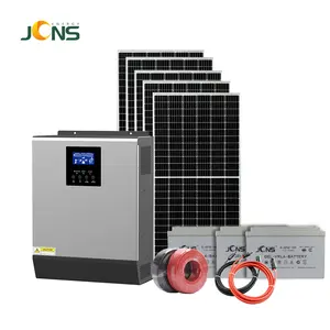 JCNS पूरा डिजाइन हाइब्रिड घर सौर ऊर्जा प्रणाली 5kw 10kw बंद ग्रिड घर सौर प्रणाली