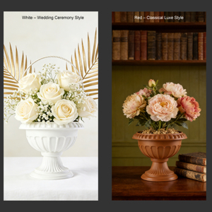 Vaso/Contenitore in Plastica Ecologico Leggero e Durevole a Forma di Urna Romana, Misura Standard Piccola, <span class=keywords><strong>per</strong></span> Decorazioni Casa/Matrimonio - Product Image 3