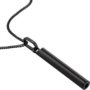 <span class=keywords><strong>Collier</strong></span> De Silbato Respiration En Acier Inoxydable Méditation <span class=keywords><strong>Collier</strong></span> pour Soulagement Du Stress pour Femmes Hommes <span class=keywords><strong>Silencieux</strong></span> Anxiété Sifflet <span class=keywords><strong>Collier</strong></span> - Product Image 6