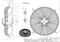 Ventilateur de refroidissement externe de précision pour climatiseur ZIEHL-ABEGG FN050-6EK.4F.V7P1