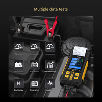 Herramienta de Diagnóstico y Análisis BT760 de 12V 24V, Probador de Baterías Universal para Automóviles/Motocicletas con Impresora