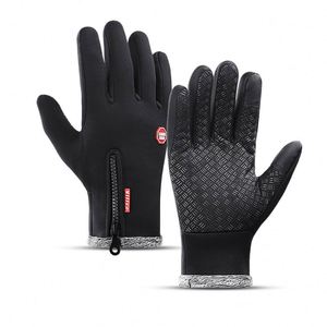Gants d'hiver chauds pour sports de plein air, imperméables, coupe-vent, à doigts entiers, pour vélo, moto, course à pied, écran tactile, rayés - Product Image 2