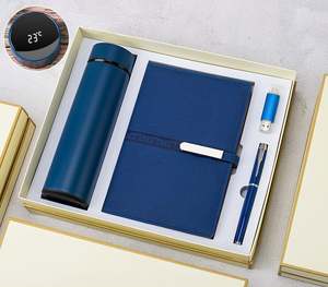 Promotional USB Flash Drive & Vacuum Flask & Pen & A5 Notebook 4 in <b>1</b> Luxury <b>Gift</b> Set - Product Image 5