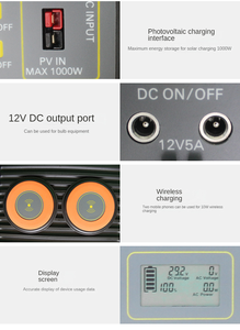 OEM prix d'usine bon marché compresseur d'air UE meilleure centrale électrique portable 1000w générateur solaire 100w 200w 3 - Product Image 5