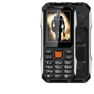 Rugged Mobile Phone A6 Dual Sim 2.8Inch Shockproof Big Font Loud Voice Strong Vibration Ultra-Thin Old Man Cellphone Flashlight