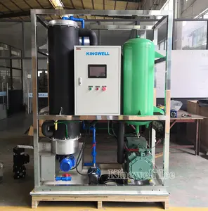 Máquina de planta de hielo de tubo industrial 2 toneladas con precio de embalaje Venta caliente en Indonesia Malasia Filipinas