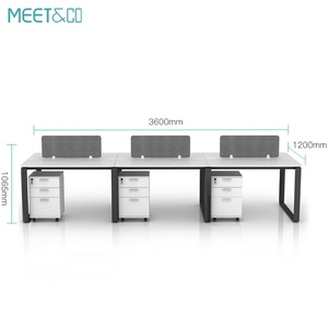 Modern Office Furniture Desk Workstation Open Space 2 4 6 Person Seater Office <b>Work</b> <b>Station</b> - Product Image 5
