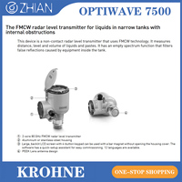 Plaque d'antenne radar KROHNE 80 GHz pour la mesure de niveau continue sans contact OPTIWAVE 7500 pour liquides corrosifs agités