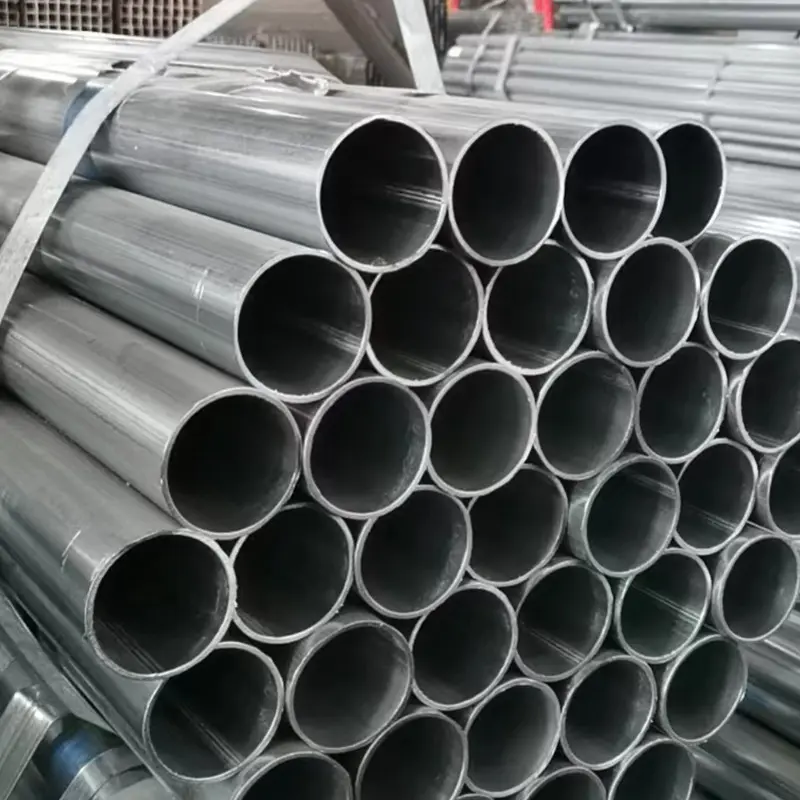 Tubo de aço galvanizado para tubos redondos de carbono suave Ss400 S235jr de alta qualidade laminados a quente estirados a frio