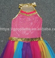 Costumes de danse indienne pour filles enfants adultes Lyciral Stage Jazz Arab Dance Wear avec paillettes Performance Wear