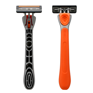 New 3 Blades Shaving <strong>Razor</strong> with Refills, Excellent Quality Three Curved Blades Head with Open Back <strong>System</strong> <strong>razor</strong> - Product Image 1