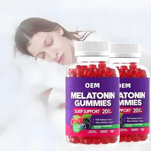 OEM Vegan melatonina Gummies caldo che vende integratore per la salute per adulti migliora la memoria e il sonno orsetti gommosi dolci - Product Image 1