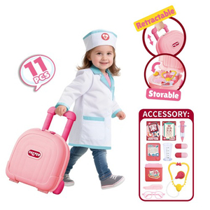 Ensemble de <span class=keywords><strong>jeu</strong></span> de rôle <span class=keywords><strong>pour</strong></span> filles JY, <span class=keywords><strong>jeu</strong></span> de simulation de docteur avec valise rétractable et 11 accessoires médicaux <span class=keywords><strong>pour</strong></span> le <span class=keywords><strong>jeu</strong></span> de rôle et le rangement - Product Image 2