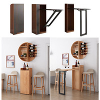 Cadre de table à manger invisible gain de place à monter soi-même, multifonctionnel, pliable, simple, mécanisme de table d'ordinateur pour la maison, le loft