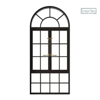Ventanas Corredizas Arqueadas con Múltiples Paneles - Ventanas Modernas de Aluminio Premium para Dormitorio/Sala de Estar/Baño con Buena Ventilación