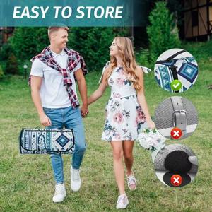 Im Angebot: Leichte, tragbare, faltbare, dreilagige, wasserdichte Camping- und Picknickmatte für alle Jahreszeiten mit Trageriemen - Product Image 4