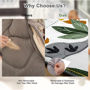 Tapis de jeu sur le thème des dinosaures pour bébés de 0 à 24 mois, en matériau EVA, antidérapant, pour usage domestique, design unisexe - Product Image 2