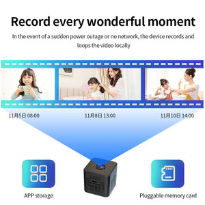 <span class=keywords><strong>Mini</strong></span> Cámara <span class=keywords><strong>Cuadrada</strong></span> X1 de Alta Resolución con Visión Nocturna IR, Cámara de Seguridad Inalámbrica Portátil para Deportes y Hogar con Wifi - Product Image 3