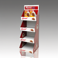 Support de présentation au sol en carton ondulé imprimé offset CMYK 4C YIZE FD1243-7 sur mesure pour la promotion de jouets en magasin
