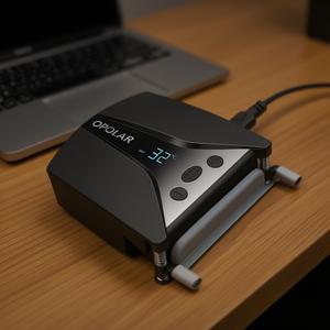 Ventilateur de refroidissement pour ordinateur portable Opolar, 13 vitesses de ventilation, 2600-5000 tr/min, double USB, refroidissement par air, aluminium et plastique - Product Image 2