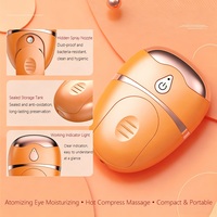Masseur oculaire portable rechargeable avec brume atomisante, compresse chaude à 3 niveaux, appareil de soin des yeux pour soulager la fatigue oculaire et les yeux secs