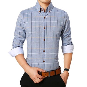 Camisa informal de algodón 100% de moda para hombre, sólido con Color popelina a rayas, diseño de pana, manga larga, ajuste Regular, ajuste ajustado, gran oferta - Product Image 2