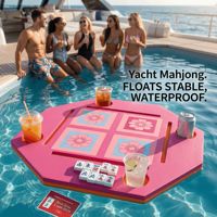 Tapis de table de mahjong flottant moderne de luxe - Imperméable, antidérapant, pliable, portable, en matériau EVA écologique, pour la maison et le poker