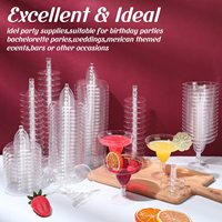 Gobelet de fête BST 150 ml en plastique, coupe à mousse, gobelet à vin jetable pour champagne