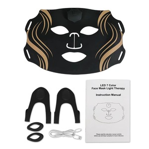 Dispositivo de Máscara Facial LED de 7 Colores, Rejuvenecimiento de la Piel, Antiarrugas, Blanqueamiento, Uso Doméstico, Portátil, Inalámbrico, Recargable, de Silicona - Product Image 2