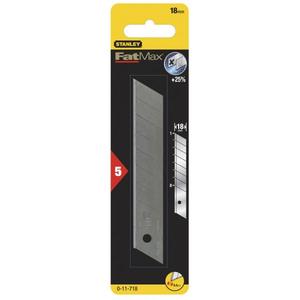 STANLEY - 2-11-718 Cuchillas Snap-Off Fatmax 18Mm (paquete múltiple)-CUCHILLOS Y CORTADORES DE CORTE EAN 3253562117182 - Product Image 2
